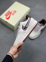 New Customers Only, Limit One. Nike Air Force 1 X Gucci Milk Baijiu Red Co Branded CustomDouble Swoosh Design On The Side Of T hwcq7m92 - Image 4