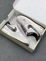 New Customers Only, Limit One. Nike Air Force 1 X Gucci Milk Baijiu Red Co Branded CustomDouble Swoosh Design On The Side Of T hwcq7m92 - Image 10