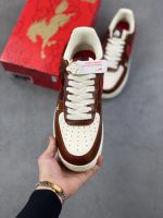 New Customers Only, Limit One. Epic LevelNike Air Force 1'07 Low Year Of The Horse Limited Edition Retro Brown Coffee RedThis 175k3553 - Image 3