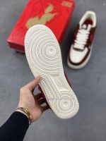 New Customers Only, Limit One. Epic LevelNike Air Force 1'07 Low Year Of The Horse Limited Edition Retro Brown Coffee RedThis 175k3553 - Image 6