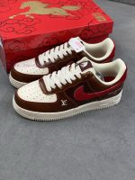 New Customers Only, Limit One. Epic LevelNike Air Force 1'07 Low Year Of The Horse Limited Edition Retro Brown Coffee RedThis 175k3553 - Image 9