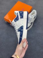 New Customers Only, Limit One. Nike Air Force 1 '07 Low "LV Collaboration - Double Blue Cowboy" Air Force One Low Top Sneakers 4j0caq1u - Image 4