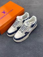 New Customers Only, Limit One. Nike Air Force 1 '07 Low "LV Collaboration - Double Blue Cowboy" Air Force One Low Top Sneakers 4j0caq1u - Image 9