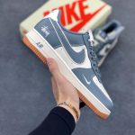 New Customers Only, Limit One. Nike Air Force 1 '07 Low "Stusey Collaboration - Grey And White Raw Rubber" Air Force One Low T zopuyqpk
