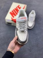 New Customers Only, Limit One. Nike Air Force 1'07 Low "Stusey - Simple Grey" Air Force One Low Top Sneakers Casual Shoes Fold sew0lmhf - Image 3