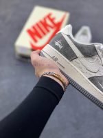 New Customers Only, Limit One. Nike Air Force 1'07 Low "Stusey - Simple Grey" Air Force One Low Top Sneakers Casual Shoes Fold sew0lmhf - Image 7