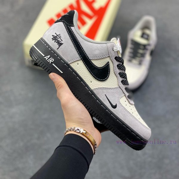New Customers Only, Limit One. Nike Air Force 1'07 Low "Stusey Collaboration - All Black Bottom" Air Force One Low Top Sneaker bzrrh4x6