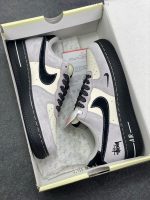 New Customers Only, Limit One. Nike Air Force 1'07 Low "Stusey Collaboration - All Black Bottom" Air Force One Low Top Sneaker bzrrh4x6 - Image 10