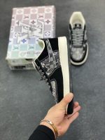 New Customers Only, Limit One. Overseas Popular Limited Edition Release Of High-end Custom Nike Air Force 1 '07 Low "Louis Vui enf2l77r - Image 4