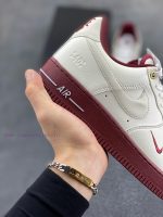 New Customers Only, Limit One. CoreNike Air Force 1 Low 40th Anniversary Rice White Red Air Force No.1 Low Top Sports And Leis 9lww2c1p - Image 7