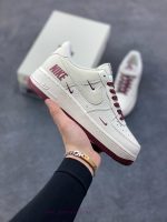 New Customers Only, Limit One. Nike Air Force 1 '07 Low "Milk Baijiu Red" Air Force No.1 High End Customized Low Top SneakerMi enjg2ll0
