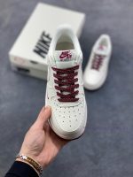 New Customers Only, Limit One. Nike Air Force 1 '07 Low "Milk Baijiu Red" Air Force No.1 High End Customized Low Top SneakerMi enjg2ll0 - Image 3