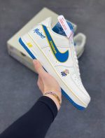 New Customers Only, Limit One. Nike Air Force 1 '07 Low Minions Collaboration - White Blue Gold Charm Air Force No.1 Low Top S 6kup6byh - Image 2