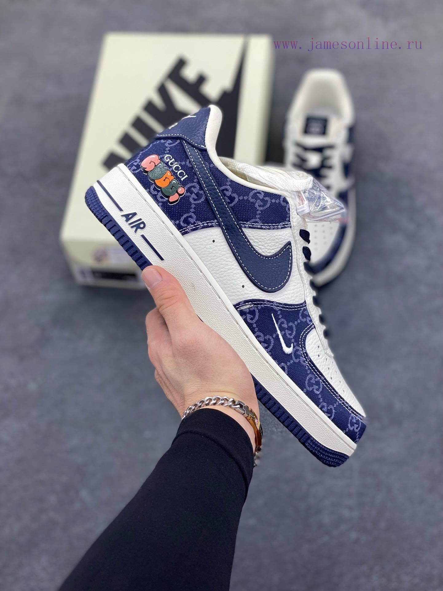 1inp0wsq3if.jpg New Customers Only, Limit One. Nike Air Force 1 '07 Low Gucci Collaboration - Navy Blue Denim Air Force One Low Top Sports Sho vp1t8qr5 - Image 1