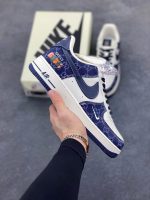 New Customers Only, Limit One. Nike Air Force 1 '07 Low Gucci Collaboration - Navy Blue Denim Air Force One Low Top Sports Sho vp1t8qr5 - Image 2