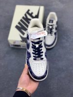 New Customers Only, Limit One. Nike Air Force 1 '07 Low Gucci Collaboration - Navy Blue Denim Air Force One Low Top Sports Sho vp1t8qr5 - Image 3