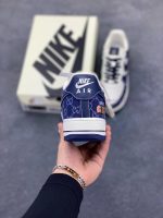 New Customers Only, Limit One. Nike Air Force 1 '07 Low Gucci Collaboration - Navy Blue Denim Air Force One Low Top Sports Sho vp1t8qr5 - Image 5