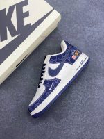 New Customers Only, Limit One. Nike Air Force 1 '07 Low Gucci Collaboration - Navy Blue Denim Air Force One Low Top Sports Sho vp1t8qr5 - Image 8