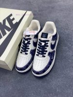 New Customers Only, Limit One. Nike Air Force 1 '07 Low Gucci Collaboration - Navy Blue Denim Air Force One Low Top Sports Sho vp1t8qr5 - Image 9