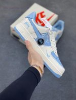 New Customers Only, Limit One. Nike Air Force 1 '07 Low "Stusey Collaboration - Blue Graffiti" Air Force One Low Top Sneakers jwta2299 - Image 2