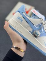 New Customers Only, Limit One. Nike Air Force 1 '07 Low "Stusey Collaboration - Blue Graffiti" Air Force One Low Top Sneakers jwta2299 - Image 7