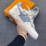 New Customers Only, Limit One. Nike Air Force 1 '07 Low "LV Collaboration - Grey Printed Drawstring" Air Force One Low Top Sne vcqbrwnf