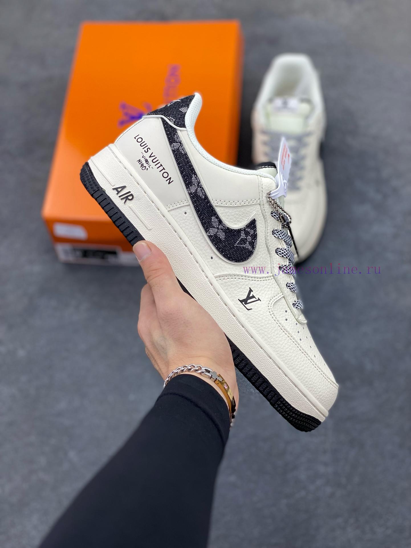 eu5bdhxabht.jpg New Customers Only, Limit One. Nike Air Force 1 '07 Low "LV Collaboration - Black Denim Print" Air Force One Low Top Sports Sh oqy0rj21 - Image 1