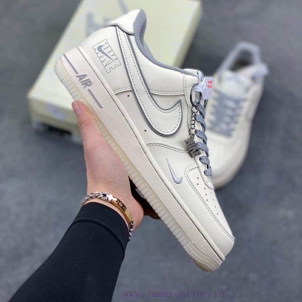 New Customers Only, Limit One. Nike Air Force 1'07 Low "- Mi Gray Rabbit Bags Crystal Bottom" Air Force One Low Top Sports Sho ohrb9kvk