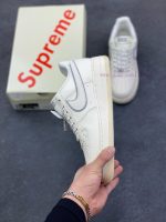 New Customers Only, Limit One. Nike Air Force 1 '07 Low "Supreme Collaboration - Rice Grey Crystal Bottom" Air Force One Low T 21dev4pl - Image 4