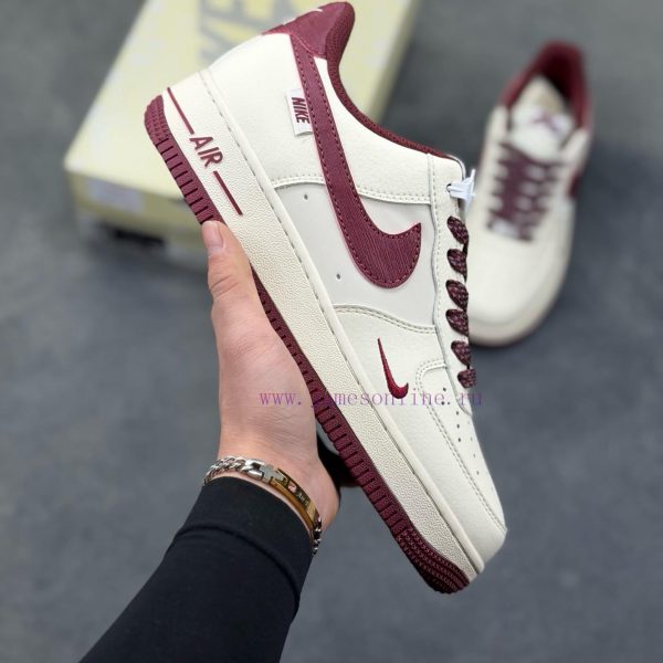 New Customers Only, Limit One. Nike Air Force 1 '07 Low "NIKE Tree Pattern Wine Red" Air Force One Low Top Sneakers Casual Sho ktzvztc2