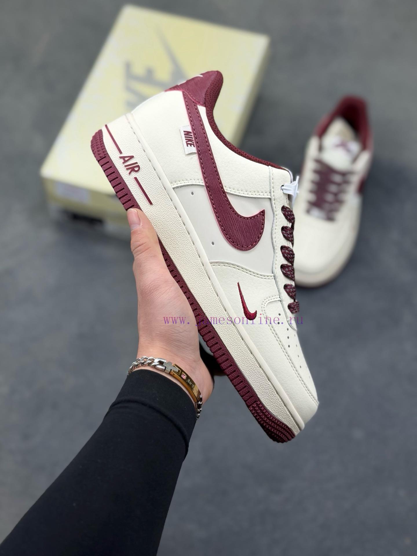 mptlfhtygka.jpg New Customers Only, Limit One. Nike Air Force 1 '07 Low "NIKE Tree Pattern Wine Red" Air Force One Low Top Sneakers Casual Sho ktzvztc2 - Image 1