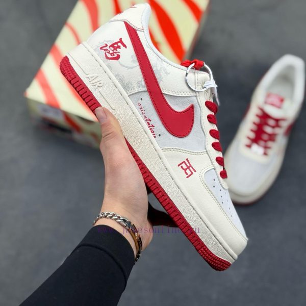 New Customers Only, Limit One. Year Of The Horse Limited | AF1 Red Mane Treading On Snow Embarking On A National Style Appoint zc4ankrj
