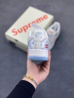 New Customers Only, Limit One. Nike Air Force 1 '07 Low "Supreme Collaboration - Blue And White" Air Force One Low Top Sneaker t9uczk0e - Image 5