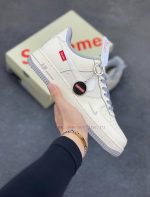New Customers Only, Limit One. Nike Air Force 1 '07 Low "Supreme Collaboration - Grey Bottom And Red Label" Air Force One Low v91gs82o - Image 2