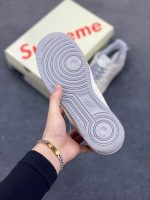 New Customers Only, Limit One. Nike Air Force 1 '07 Low "Supreme Collaboration - Grey Bottom And Red Label" Air Force One Low v91gs82o - Image 6