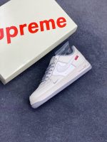 New Customers Only, Limit One. Nike Air Force 1 '07 Low "Supreme Collaboration - Grey Bottom And Red Label" Air Force One Low v91gs82o - Image 8