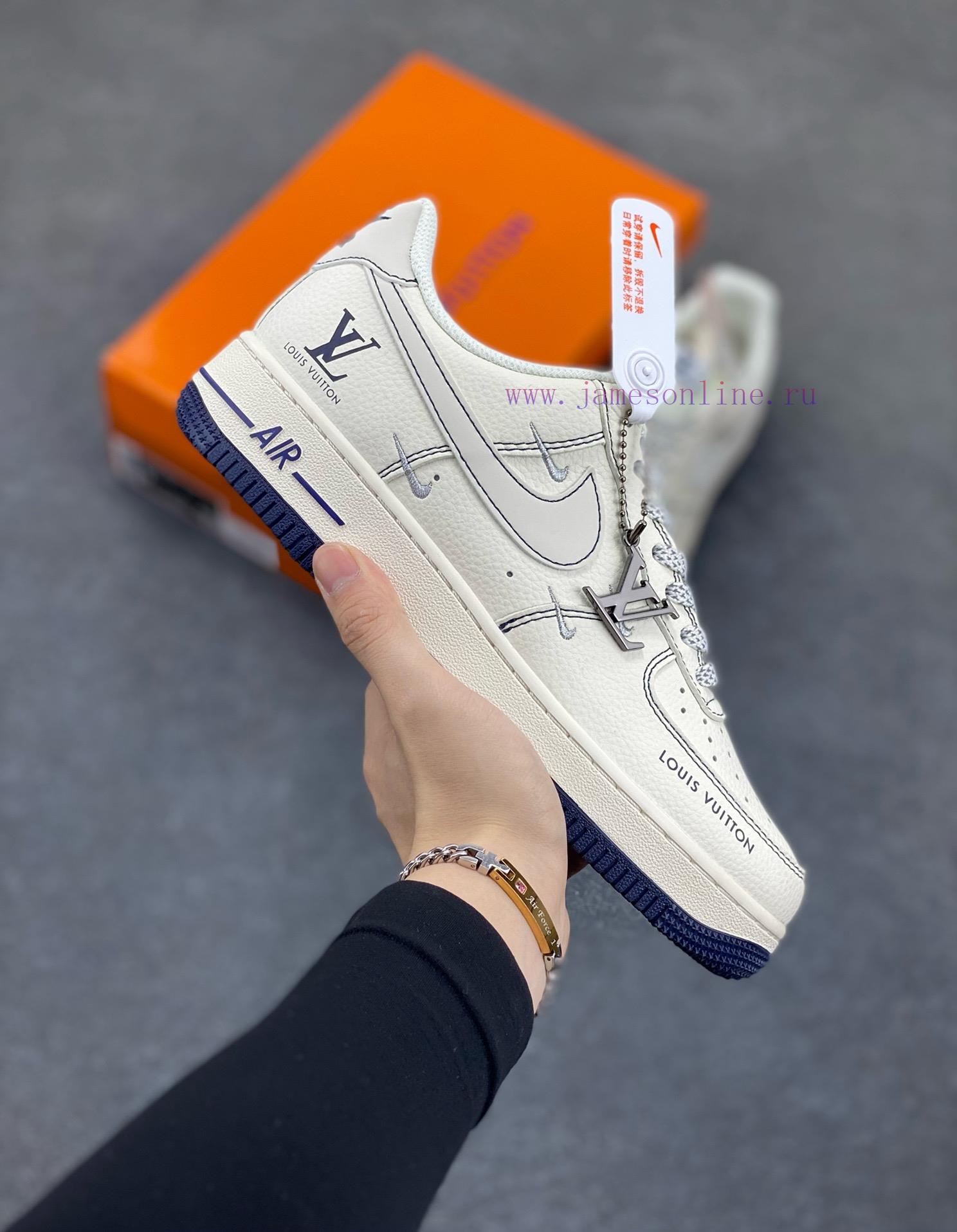 flz0faed40z.jpg New Customers Only, Limit One. Nike Air Force 1 '07 Low "LV Collaboration - Black Thread Four Hook" Air Force One Low Top Snea 4hnargxv - Image 1