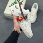 New Customers Only, Limit One. Nike Air Force 1 '07 Low "Year Of The Horse Collaboration - Brown Gold Inscription" Air Force O f4ib6k6j