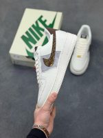 New Customers Only, Limit One. Nike Air Force 1 '07 Low "Year Of The Horse Collaboration - Brown Gold Inscription" Air Force O f4ib6k6j - Image 4