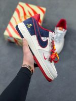 New Customers Only, Limit One. Nike Air Force 1 '07 Low "Year Of The Horse Limited Edition - White Blue Red" Air Force One Low q8as1v18 - Image 2