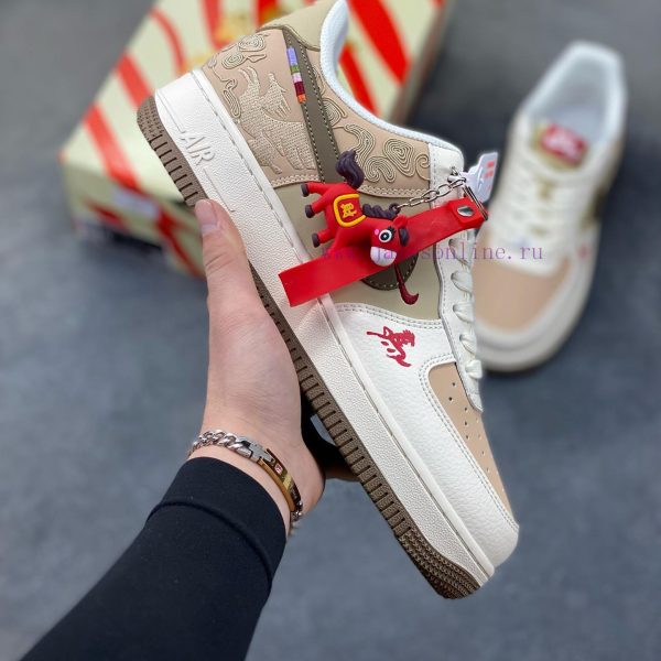 New Customers Only, Limit One. Nike Air Force 1 '07 Low "Year Of The Horse Limited Edition - Grey And White Brown" Air Force O azk36clx