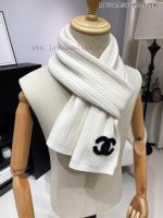 New Customers Only, Limit One. 👑👑 Chanel's New Double C Solid Color Striped Knitted Scarf Cashmere Knitted Scarf Beautiful [Te kf3rri4k - Image 11