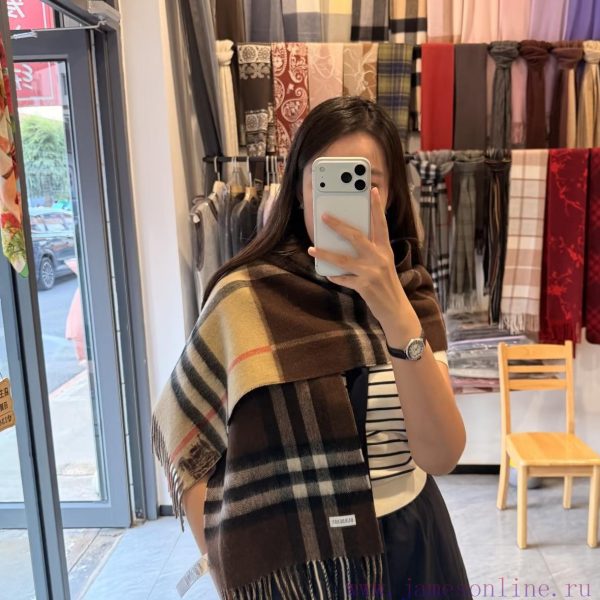 New Customers Only, Limit One. B's New Warhorse Color Blocked Plaid Wool Scarf Has A Contrasting Plaid Size Of 30 * 168 Which ca8zcs0u