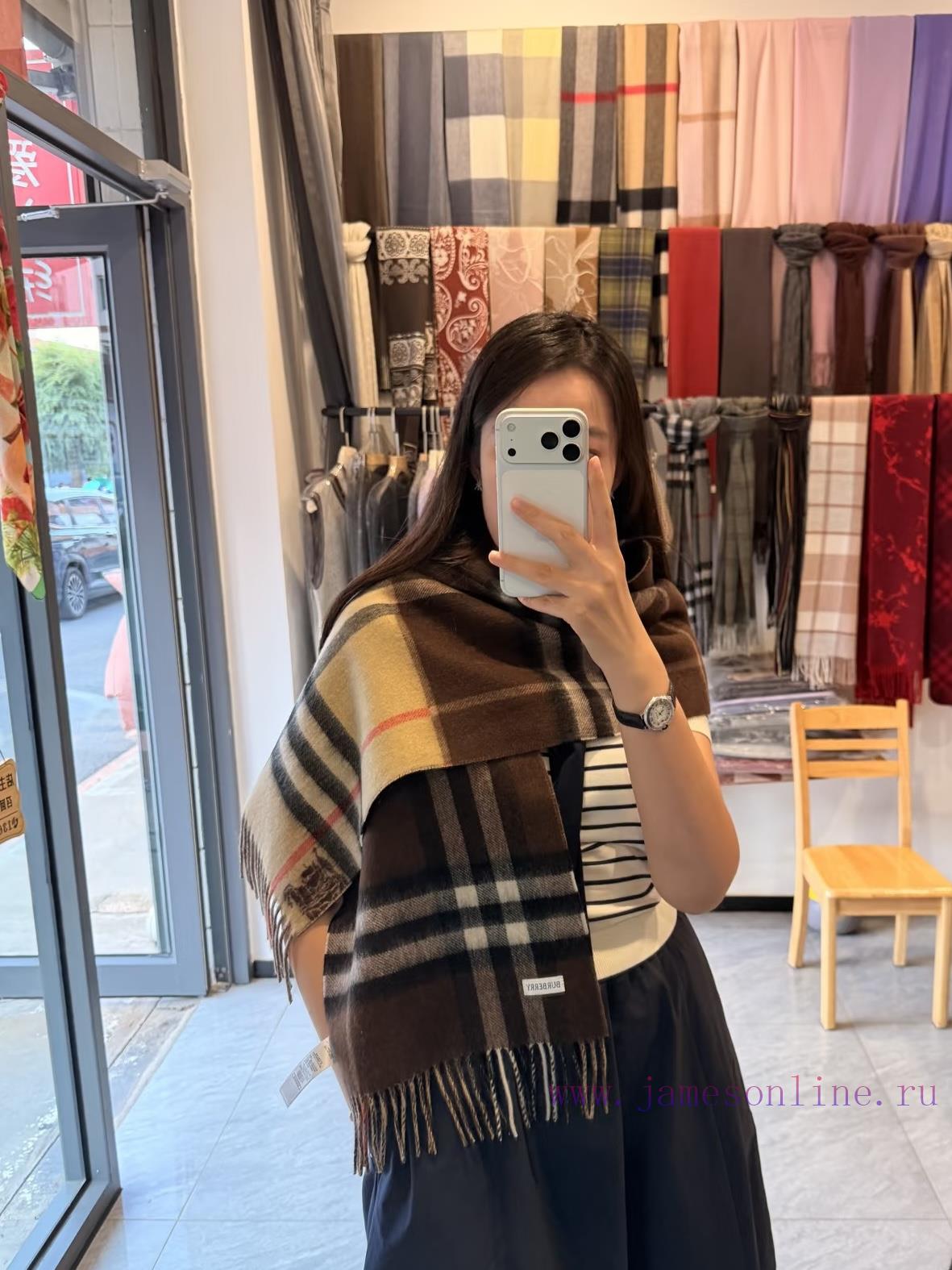 u2yvamml21x.jpg New Customers Only, Limit One. B's New Warhorse Color Blocked Plaid Wool Scarf Has A Contrasting Plaid Size Of 30 * 168 Which ca8zcs0u - Image 1