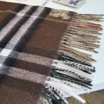 New Customers Only, Limit One. B's New Warhorse Color Blocked Plaid Wool Scarf Has A Contrasting Plaid Size Of 30 * 168 Which ca8zcs0u - Image 8
