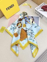 New Customers Only, Limit One. 18mm Double-sided Same Color Fendi's Latest Flagship Silk Square Scarf 💟  A Perfect Match For B 2wlfm4bw - Image 4