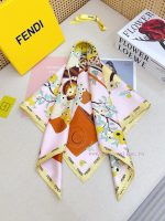 New Customers Only, Limit One. 18mm Double-sided Same Color Fendi's Latest Flagship Silk Square Scarf 💟  A Perfect Match For B g32tqh5l - Image 5
