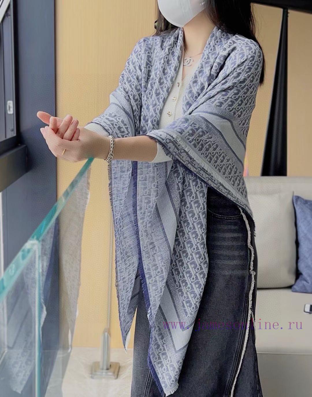 tdmrv1au221.jpg New Customers Only, Limit One. 😈 Dior Shawl ❤️ Classic Handkerchief Letters 👍 Paired With The Luxurious Texture Of Silk Wool B 0z5ywr9d - Image 1