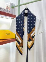 New Customers Only, Limit One. 18mm Double-sided Same Color Fendi's Latest Flagship Silk Square Scarf 💟  A Perfect Match For B uop776m9 - Image 5