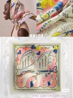 New Customers Only, Limit One. Sweet Saddle 90 Square TowelHand Rolled Twill Silk Square Scarf Made Of 100% Mulberry SilkThis l917rh6g - Image 2